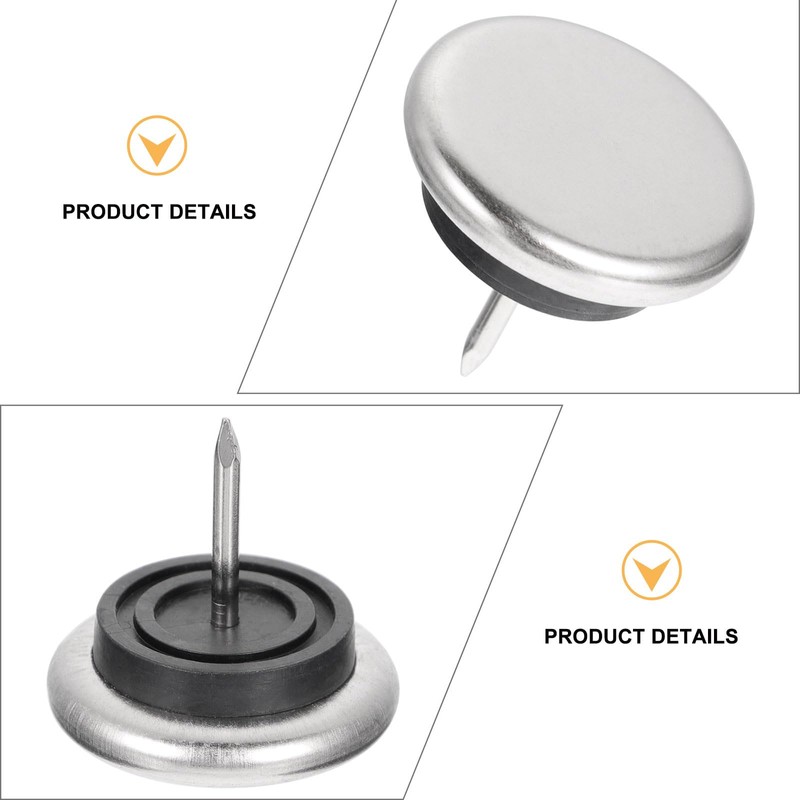 DOITOOL 20pcs Spike Table Levelers Sofa Slider Iron Floor Protectors