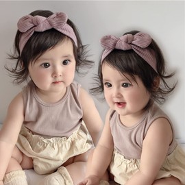 Bianhuan Hair Band, Baby Headband, 3-piece Set, Cotton Ribbon, Hair Accessories, Baby Gift, Hair Ornament, Ribbon, Headband, Stylish, Home Celebration, Shrine Visit, Birthday, 100th Commemorative,