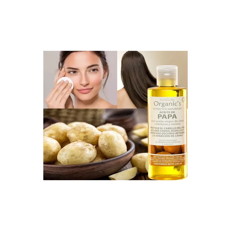 Aceite Fortalecedor De Papa Cabello Y Cuerpo 250ml. Florigan-A
