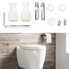 Zinc Plated Fixing Screws Set in Pairs Wall Mounted Toilet