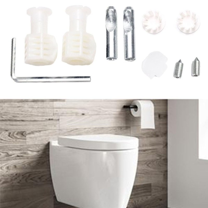 Zinc Plated Fixing Screws Set in Pairs Wall Mounted Toilet
