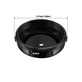 1.5 Inch Patio Furniture Seating Glides/Feet/Caps for Wrought Iron Outdoor Furniture Easy to Install Replacement Chair and Table Feet Glide Protectors/Cap (Black,48 Pieces)