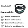 JIEOADOU 3/8" x 27" Cogged Drive Belt - Compatible with
