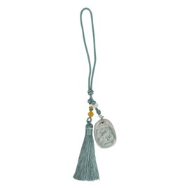 Tassel Pendant Chinese Zodiac Pattern DIY Porcelain Beads Light Weight Elegant Style Decorative Hanging Pendant SY GCL 005 Dragon