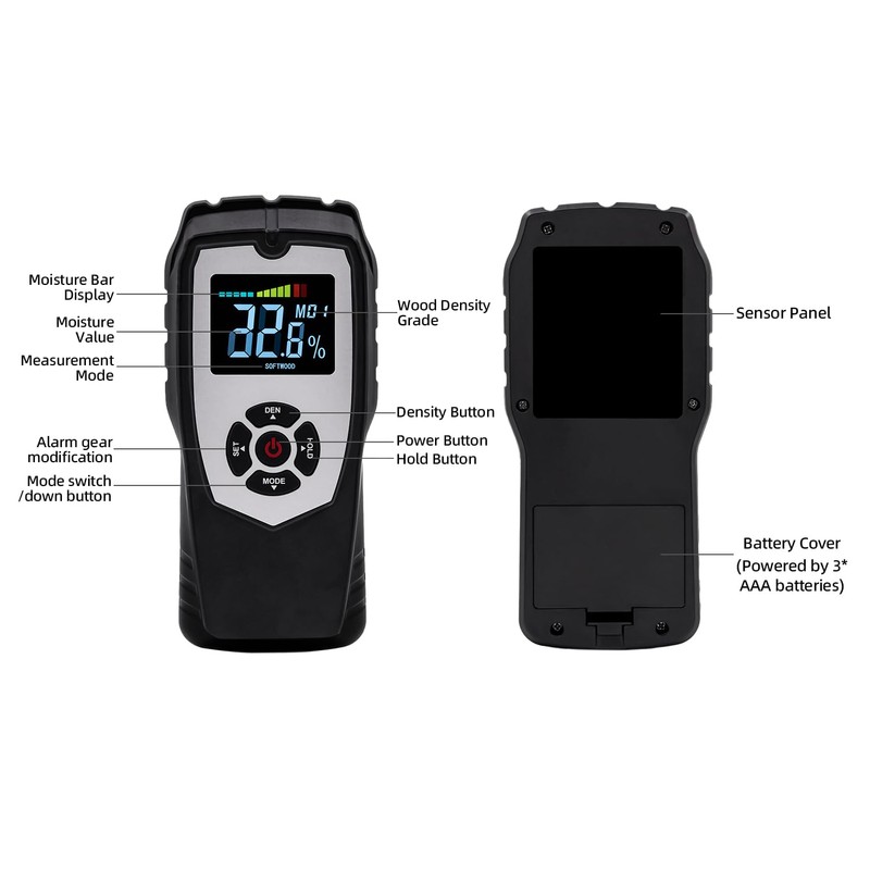 Mcbazel Digital Moisture Meter Wall Moisture Meter Masonry Moisture Meter