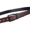 Beltox Men's Genuine Leather Reversible Belt 1.25" Rotate Black Buckle