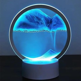GEEN Moving Sand Art Lamp – 3D Quicksand Decor Sand Art Lamp, Sand Art Maker, Sandscape Moving Sand Lamp, Colorful Moving Sand Art Decor for Home & Office