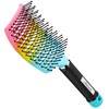 Curved Vented Paddle Brush - Faster Blow Drying, Detangling for