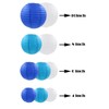 ZYOOO 10pcs Paper Lanterns,10/15/20/25cm Round Hanging Paper Lanterns Decoration for