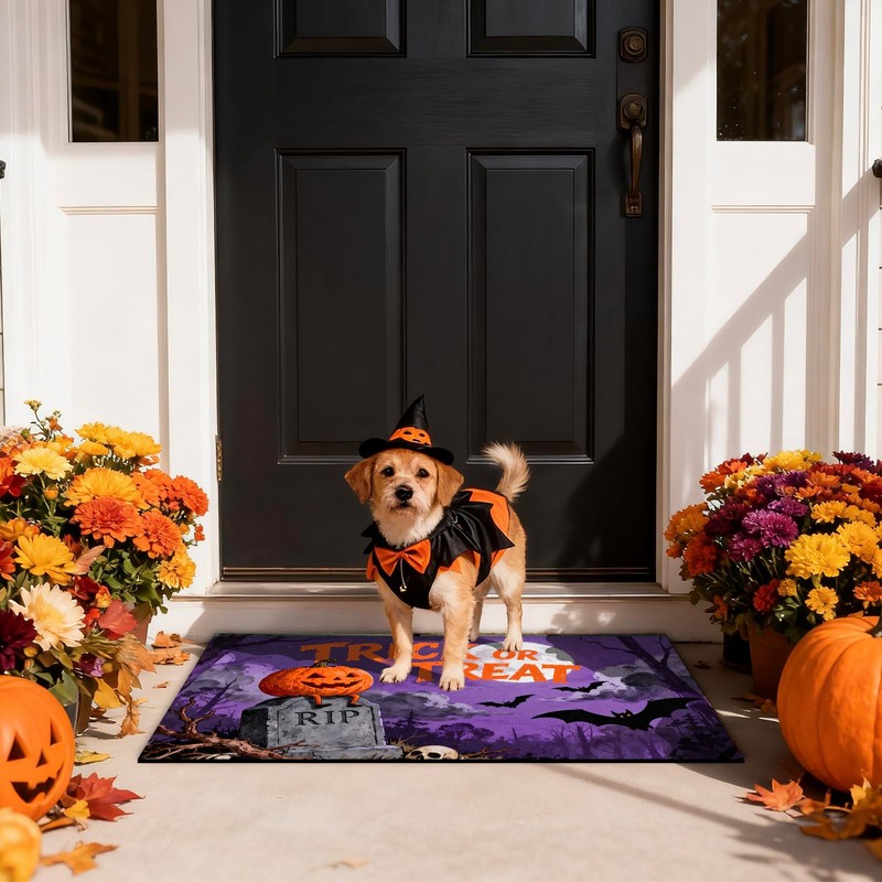 Halloween Door Mat, Welcome Mat for Home, 30"x17" Door Mat