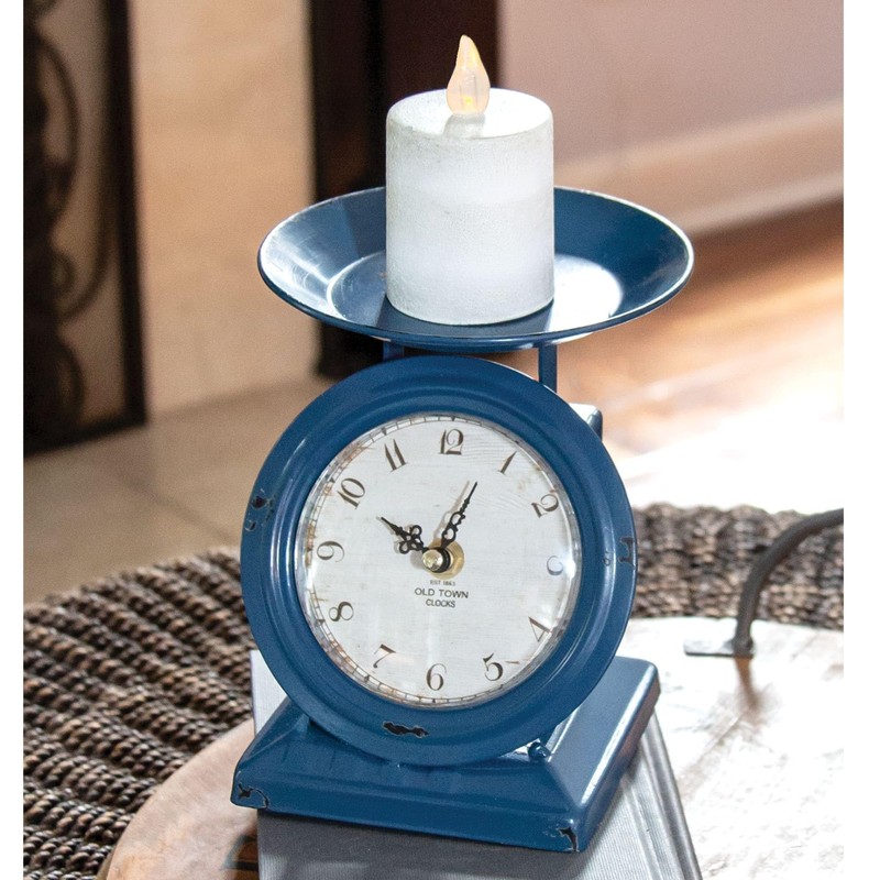 Overstock Vintage Navy Old Town Scale Clock