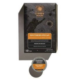 Copper Moon Single Serve Coffee Pods for Keurig K-Cup Brewers, Medium Roast, Southern Pecan Blend, 12 Count