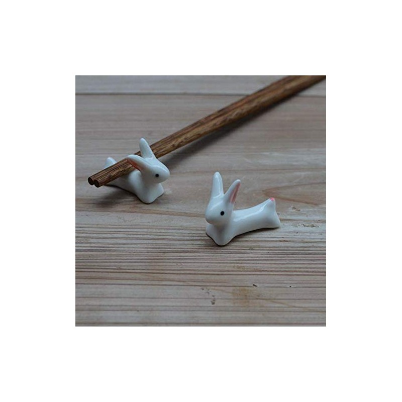 Tableware East Chopsticks Rest Cute Rabbit Cute Rabbit Ceramic Chopsticks