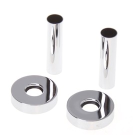 Aqbau® Cover rosettes for radiators with protective tube, pipe collar, heater, radiator (chrome)