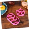 KICHOUSE 2Pcs Bread Press Mold Plastic Pastry Cutters for Baking
