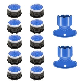 Qlxhbot 10Pcs Faucet Aerator M18.5, Aerator Replacement for Sink Faucet Flow Restrictor,