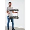 Rubbermaid Plastic Garage Corner Tool Tower Rack, Easy to Assemble,