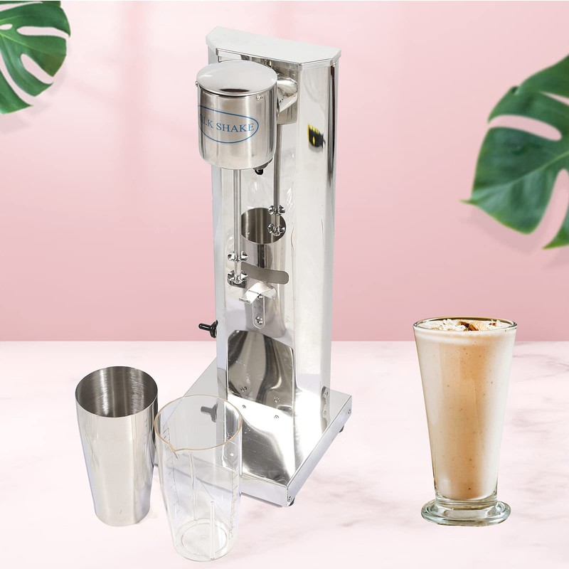 SNKOURIN Milkshake Maker,Single Head Stainless Steel Beverage Blender with 650ML