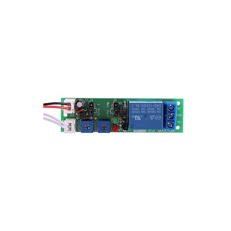 Walfront DC 5V 12V 24V Cyclic Timer Module Relay On/Off