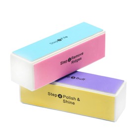 Minkissy 3pcs Nail Polishing Blocks Creative Nail Rasp for Diy Art Essential Manicure Tools for Surface Sanding and Care Random