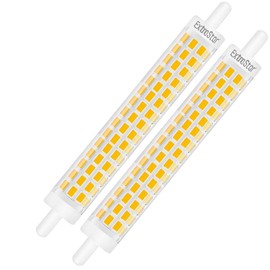 EXTRASTAR R7S LED Non-Dimmable 8 W 118 mm LED Bulb with Double Linear Effect, 3000 K Equivalent to 64 W, 800 lm, Pack of 2 (Pack of 1) Warm White