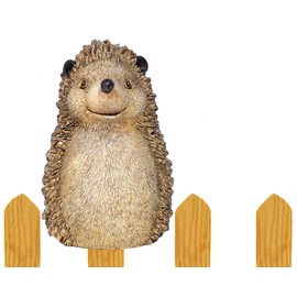 B2S BACK2SEASON Fence Figurine Hedgehog Fence Post Fence Decoration Frost-Proof Height 16 cm