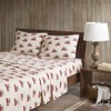 Woolrich Flannel Cotton Sheet Set Tan Cars Queen