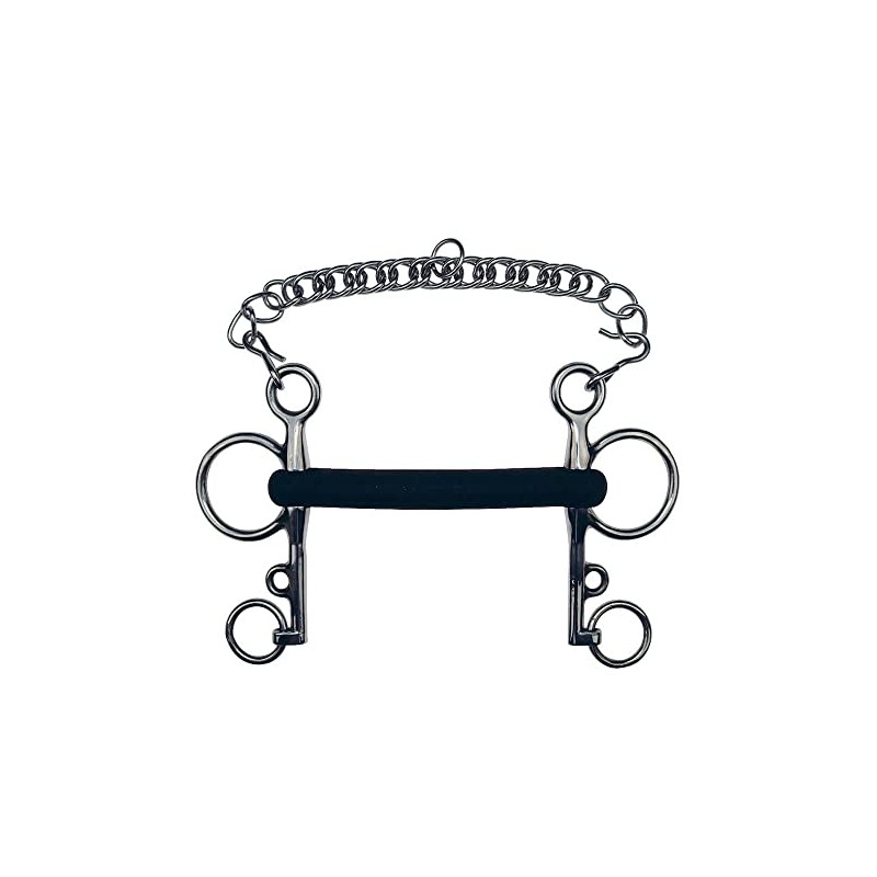 Feeling Unisex's 604630 Rubber Pelham Bit, Multi-Coloured, 125 mm