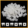 Partuto 100Pcs Square Plastic Fastener Retainer Clips for Car 6mm
