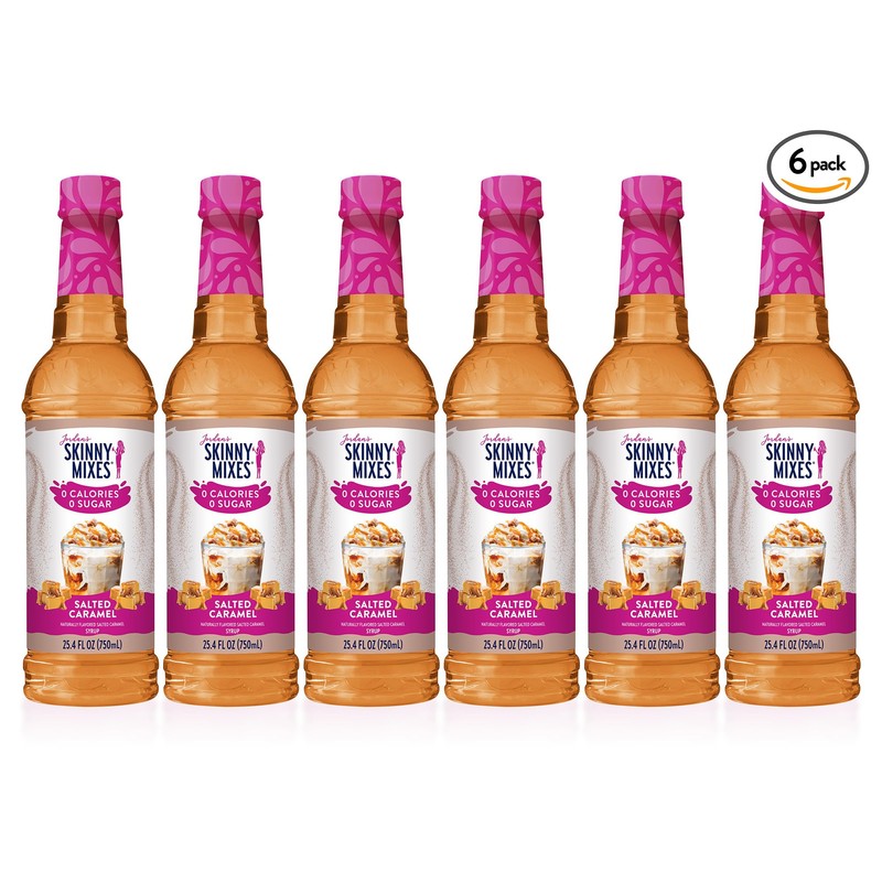 Jordan's Skinny Syrups Sugar Free Coffee Syrup, Salted Caramel Flavor
