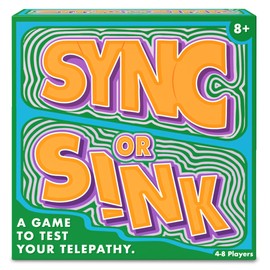Sync or Sink - Hilarious Family Card Game for Kids, Teens & Adults, Fast-Paced Mind-Matching Partner Challenge, Fun Party & Game Night Favourite, Gifts for Ages 8, 9, 10 and Up, 4-8 Players
