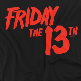 Popfunk Friday The 13Th Logo Unisex Adult T Shirt (4X-Large) Black