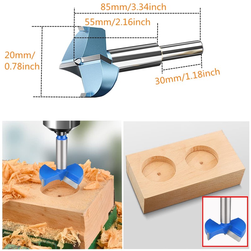 Cabinet Drawer Locks & Forstner Drill Bit (Drill Diameter 0.79"/20mm)