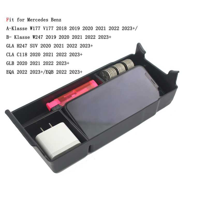 Secondary Storage Box Organiser Centre Console For Arm Rest A-Class