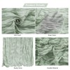 30 Pack Grey Green Cheesecloth Table Runner 9FT Rustic Sheer