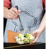 Kyraton Black Dinner Fork 6 Pieces, Stainless Steel 20.5cm Forks