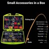 Fishing Tackle Box Kit, 24 Compartments Fishing Tool Set, Tackle