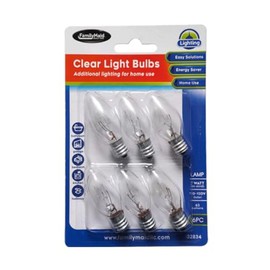 FamilyMaid Clear Night Light Bulbs – 6PC