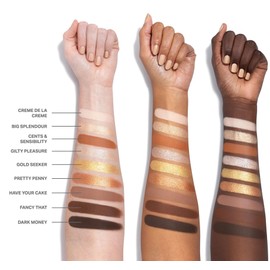 Morphe Rich & Foiled Eyeshadow Palette - Gold Seeker - Ultra-Pigmented Metallics for Bold, High-Impact Eye Looks (0.35 oz)