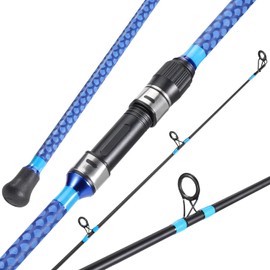 Sougayilang Surf Fishing Rod Carbon 3 Piece Spinning Fishing Rod for Travel - 9'