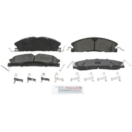 BOSCH BC1611A QuietCast Juego de pastillas de freno de disco de cerámica de primera calidad, compatible con Ford Explorer, policía interceptor sedán/u