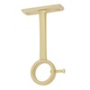 HOJLKLD Ceiling-Mount Curtain Rod Brackets, Heavy Duty Ceiling and Wall