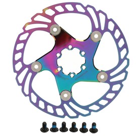 Bike High Hardness Floating Rotor Colorful 6 Nails Mountain Bike Stainless Steel Disc Brake Rotor 180mm