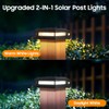 Solar Post Cap Lights 6-Pack, 2 Modes 16LEDs Bright Solar