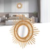 Wall Decor Rattan Mirror Star Shape Unique Simple Handwoven Mirror