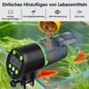 Ycozy WiFi Futterautomat Aquarium Smarter Fischfutter Automat mit USB-Ladekabel Gesteuerter