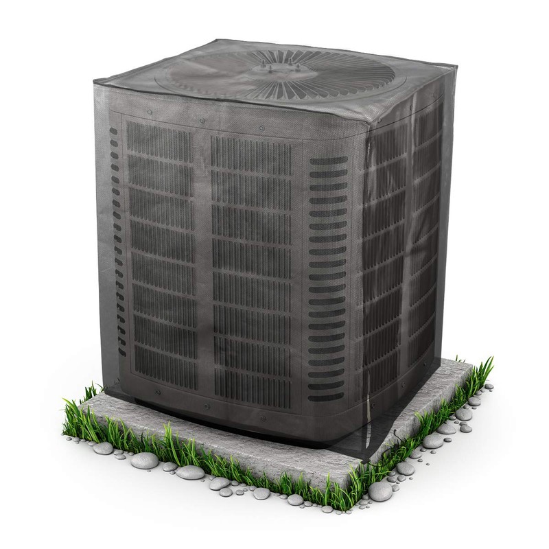 Luxiv Full Mesh Central Air Conditioner Cover, All Seasons Mesh