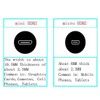 Rosebe Micro HDMI Male to Mini HDMI Female Adapter Cable