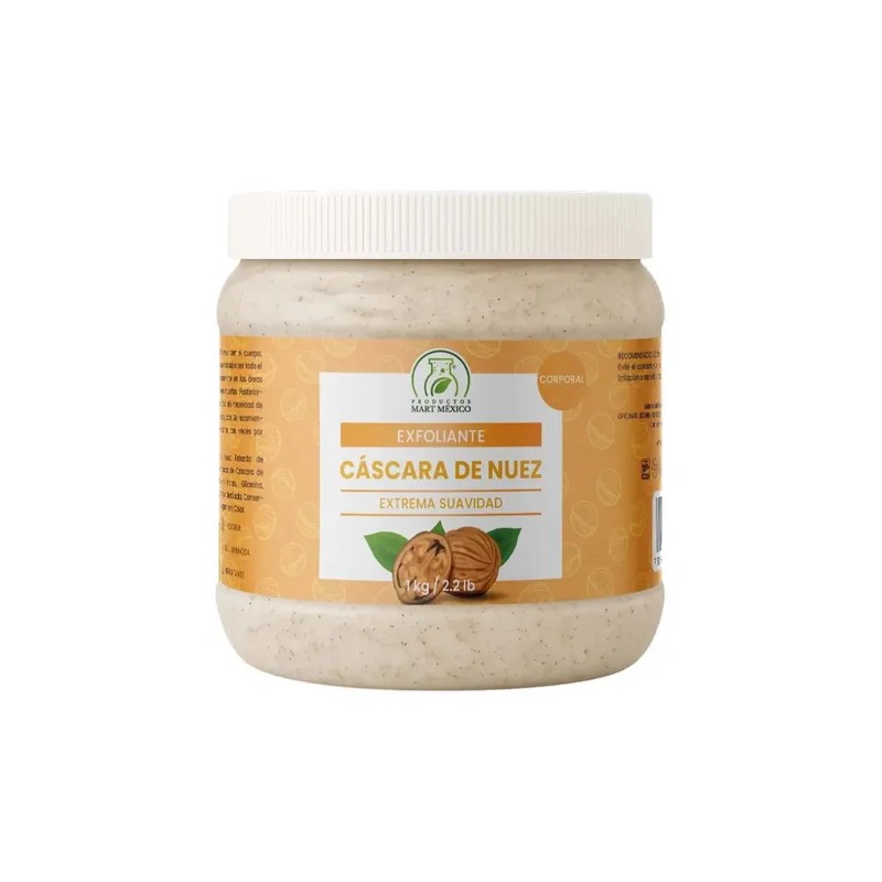 Exfoliante Facial Corporal Cáscara Nuez Suaviza Renueva Piel