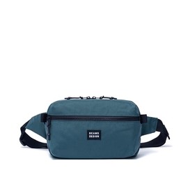 Beams Design Ordinary Square Body Bag, Unisex, Nylon, Lightweight, Daily Use, Simple, Travel, Travel, blue green
